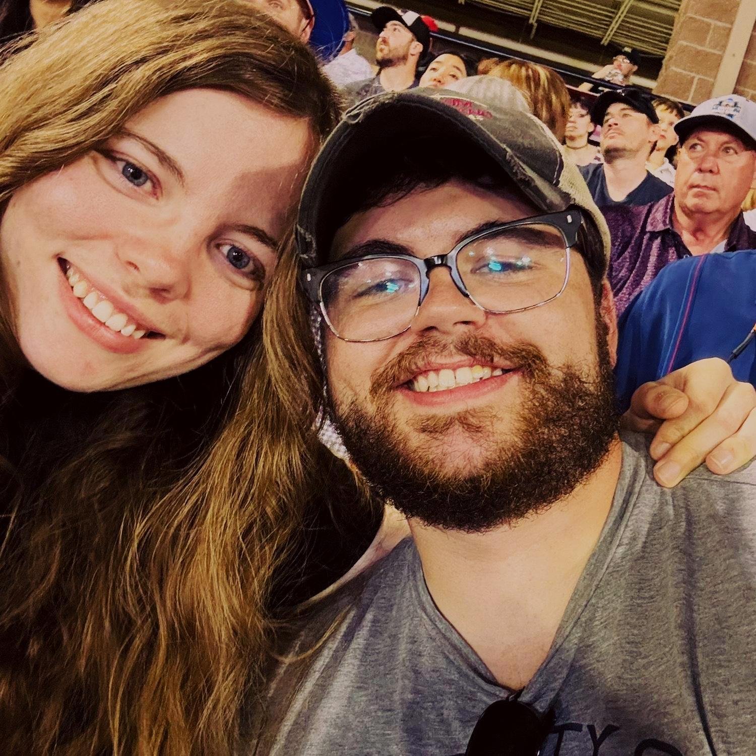 Our first baseball game at Coors Field in Denver. We spontaneously bought the tickets earlier that day and got to watch the Rockies beat the Yankees (a rarity). Maybe we're their good luck charm?