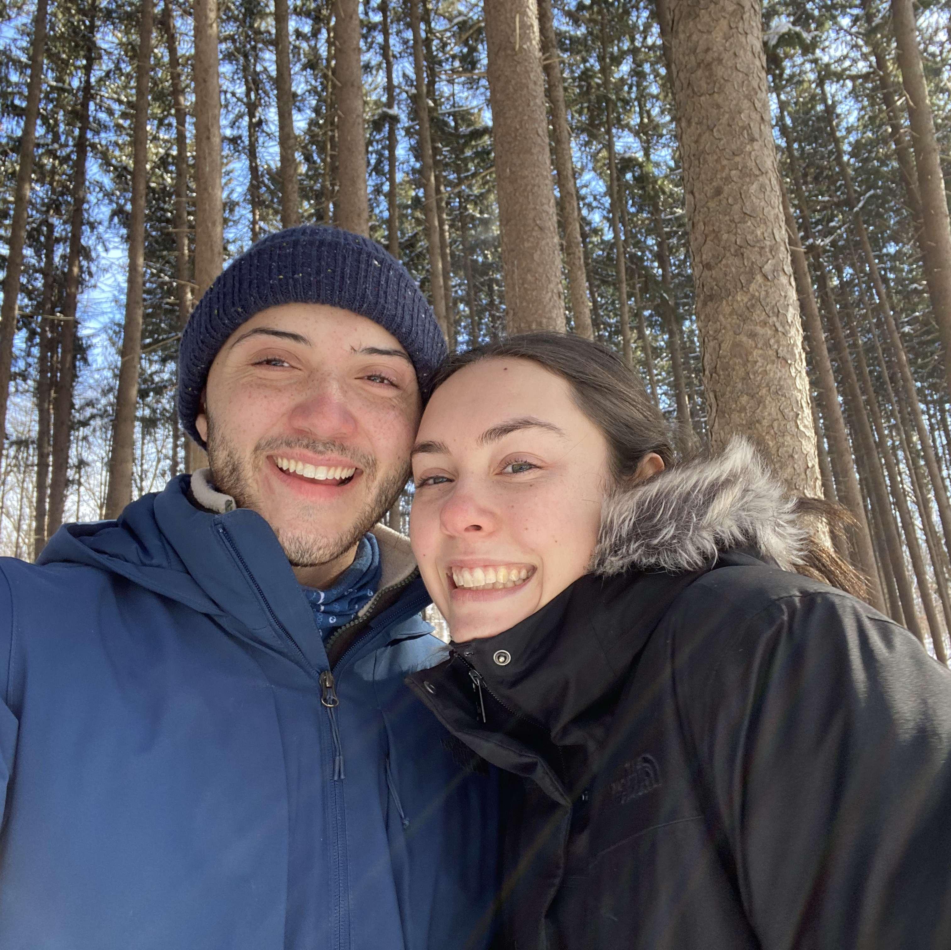 Visiting a beautiful spruce tree forest at Morton Arboretum