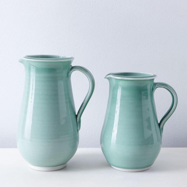 Summer Green Porcelain Pitcher - Large