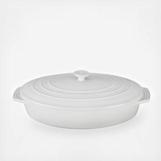 Covered Oval Casserole Dish