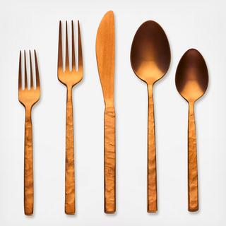 Rustic Mirrored 18/10 Stainless Steel 20-Piece Flatware Set, Service For 4