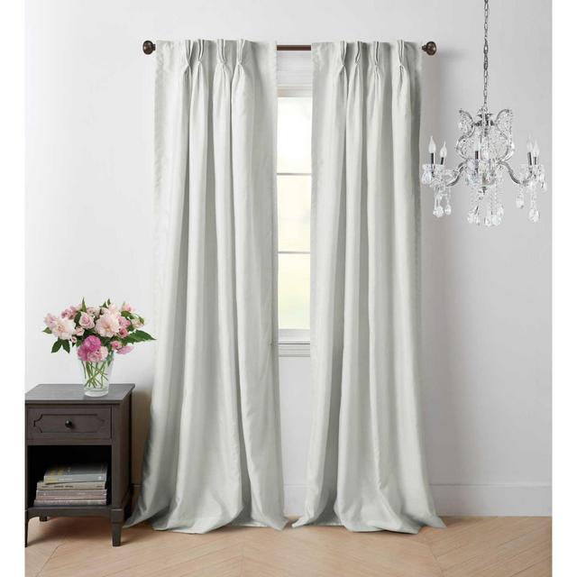 Wamsutta® Vintage Manteux 95-Inch Pinch Pleat Window Curtain Panel in Ivory (Single)