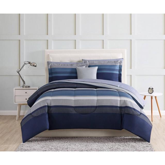 Twin XL Carlyle Bed in a Bag Blue - Style 212