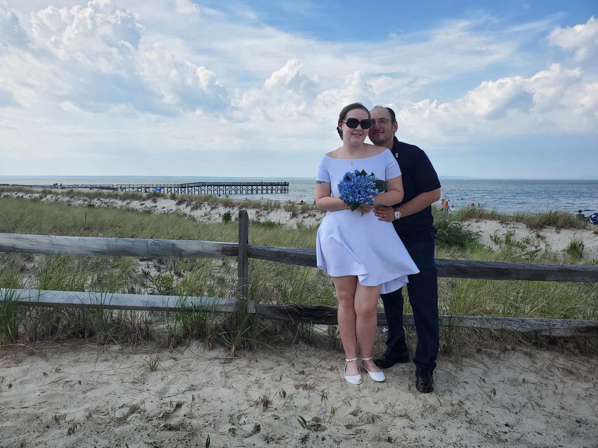 Wedding day, June 6, 2020, taken at the Spy House, Port Monmouth