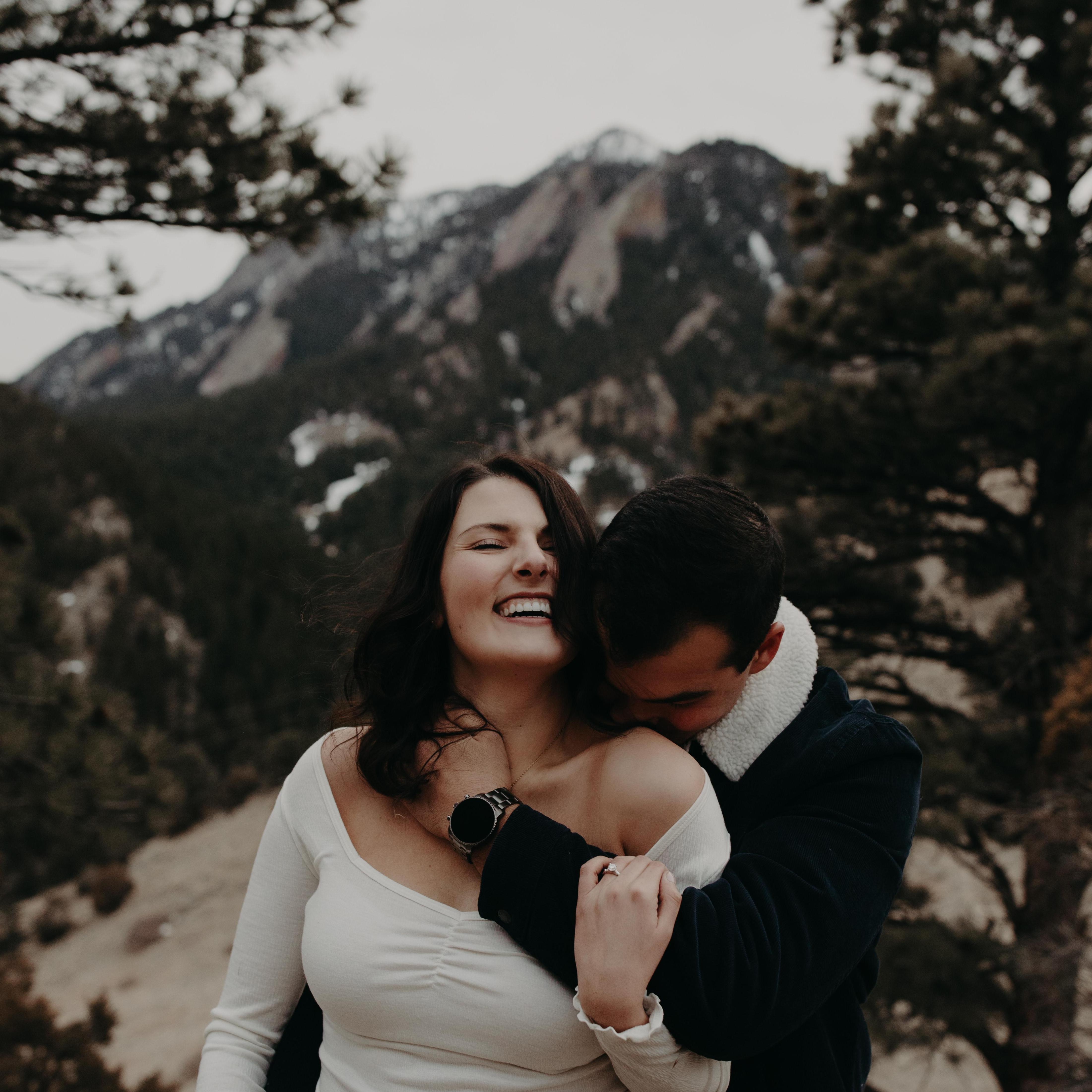 Engagement photos in Boulder, CO by Heather Jackson Photography.