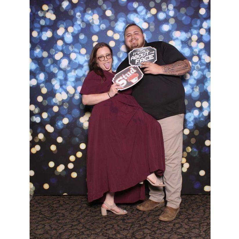 Our first wedding together