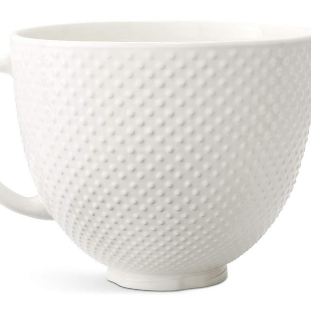 KitchenAid KSM2CB5THB Stand Mixer Bowl, 5 quart, White Hobnail Ceramic