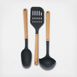 Staub Silicone with Wood Handle Cooking Utensil, Multi-function Spatula  Spoon