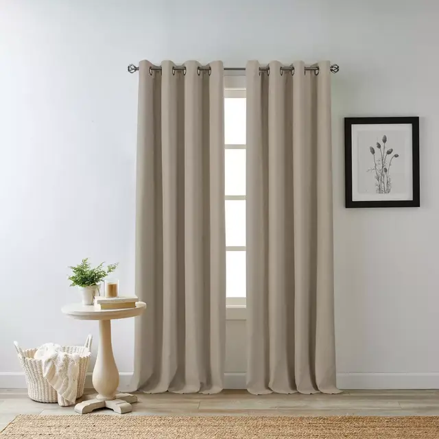 Bee & Willow™ Home Hadley 84-Inch Grommet 100% Blackout Window Panel in Linen