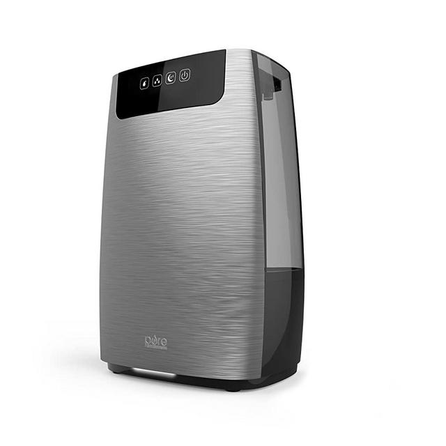 Pure Enrichment HumeXL Ultrasonic Cool Mist Humidifier for Large Rooms Lasts up to 50 Hours, Easy-to-Clean 1.3 Gallon Water Tank, Touch-Button Control, 2 Independent 360° Mist Nozzles and Night Mode