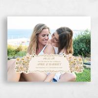Beige Wedding Save the Date - Pomeroy Photo