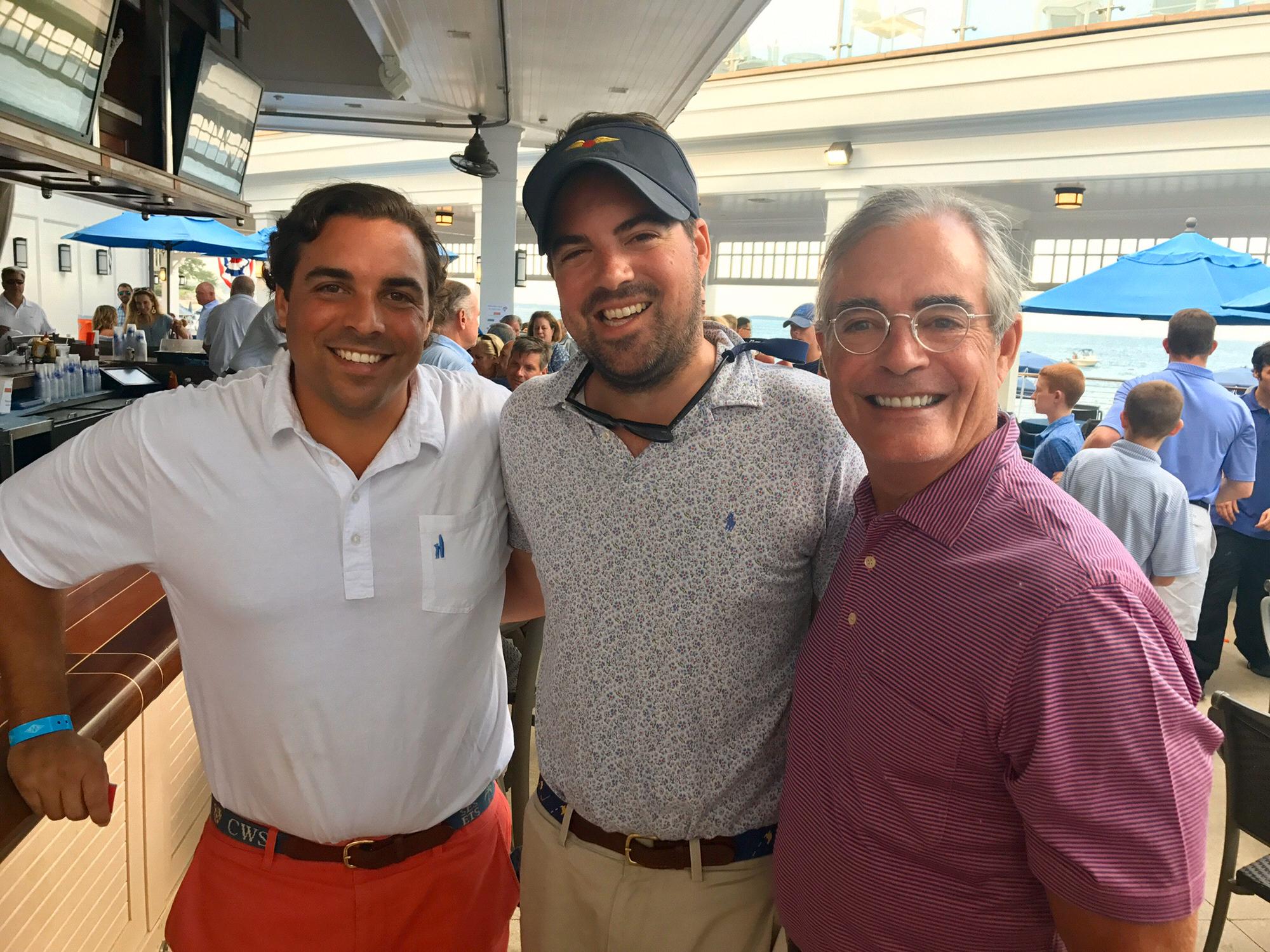 Bob with his cousin Chris and his father