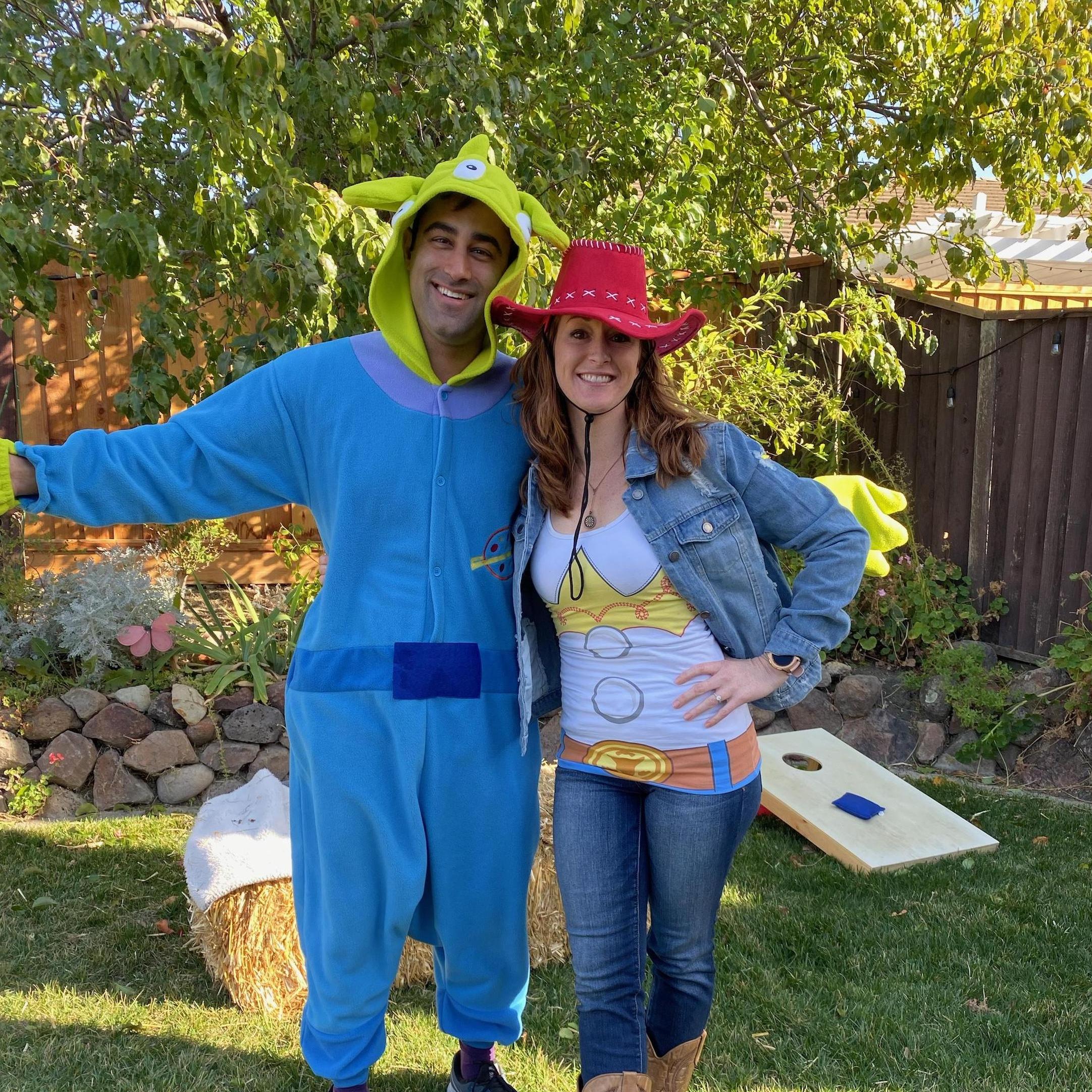 Jessie and the 3-eyed alien from Toy Story! 2019