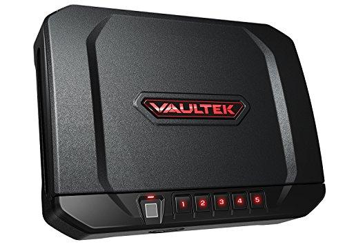 Vaultek VT20i Biometric Handgun Bluetooth Smart Safe Pistol Safe with Auto-Open Lid and Rechargeable Battery