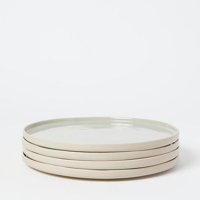 Shaker Stoneware Dinner Plate, Set of 4