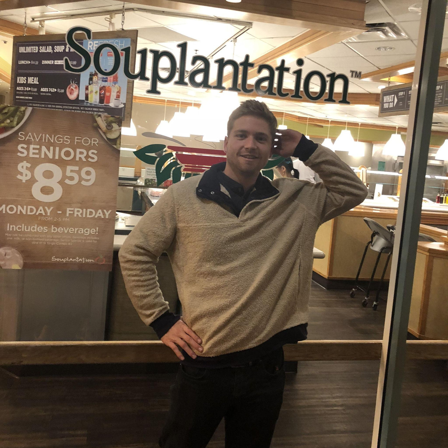 First Valentine's spent celebrating our love of chain restaurants. RIP Souplantation!