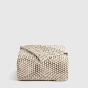 Cotton Fisherman Throw in "Natural"