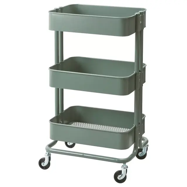 RÅSKOGUtility cart, gray-green13 3/4x17 3/4x30 3/4 "