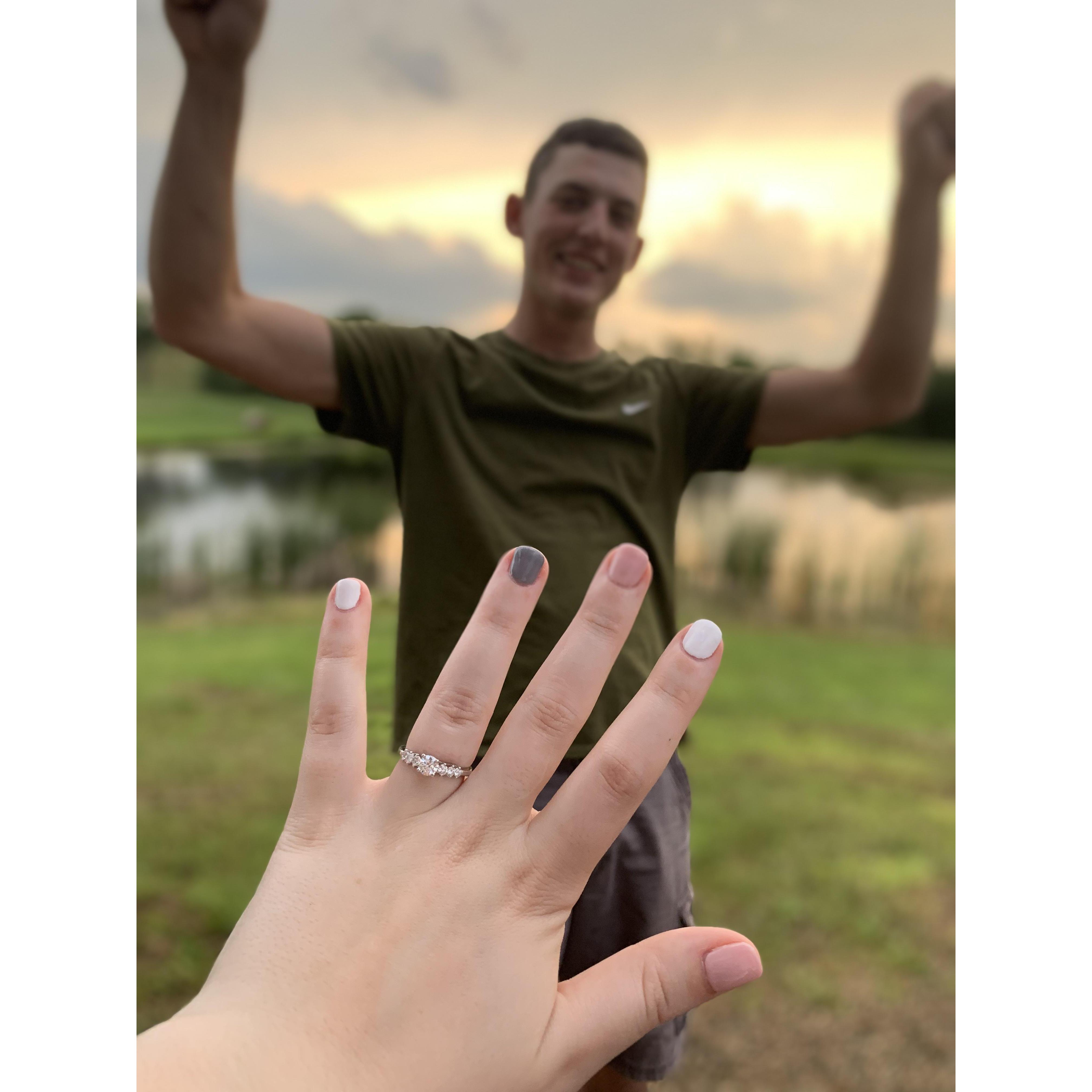 The day we got engaged!