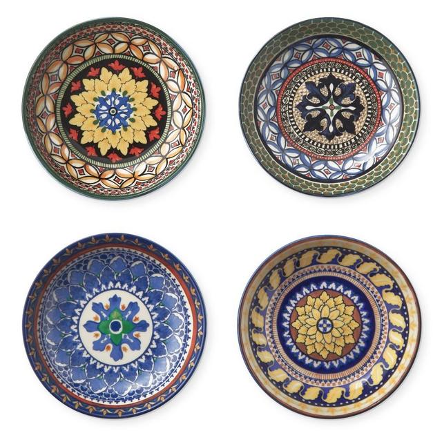 Sicily Mixed Dipping Bowls, Set of 4, Large