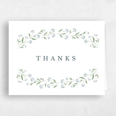 White Landscape Wedding Thank You - Samlet Landscape