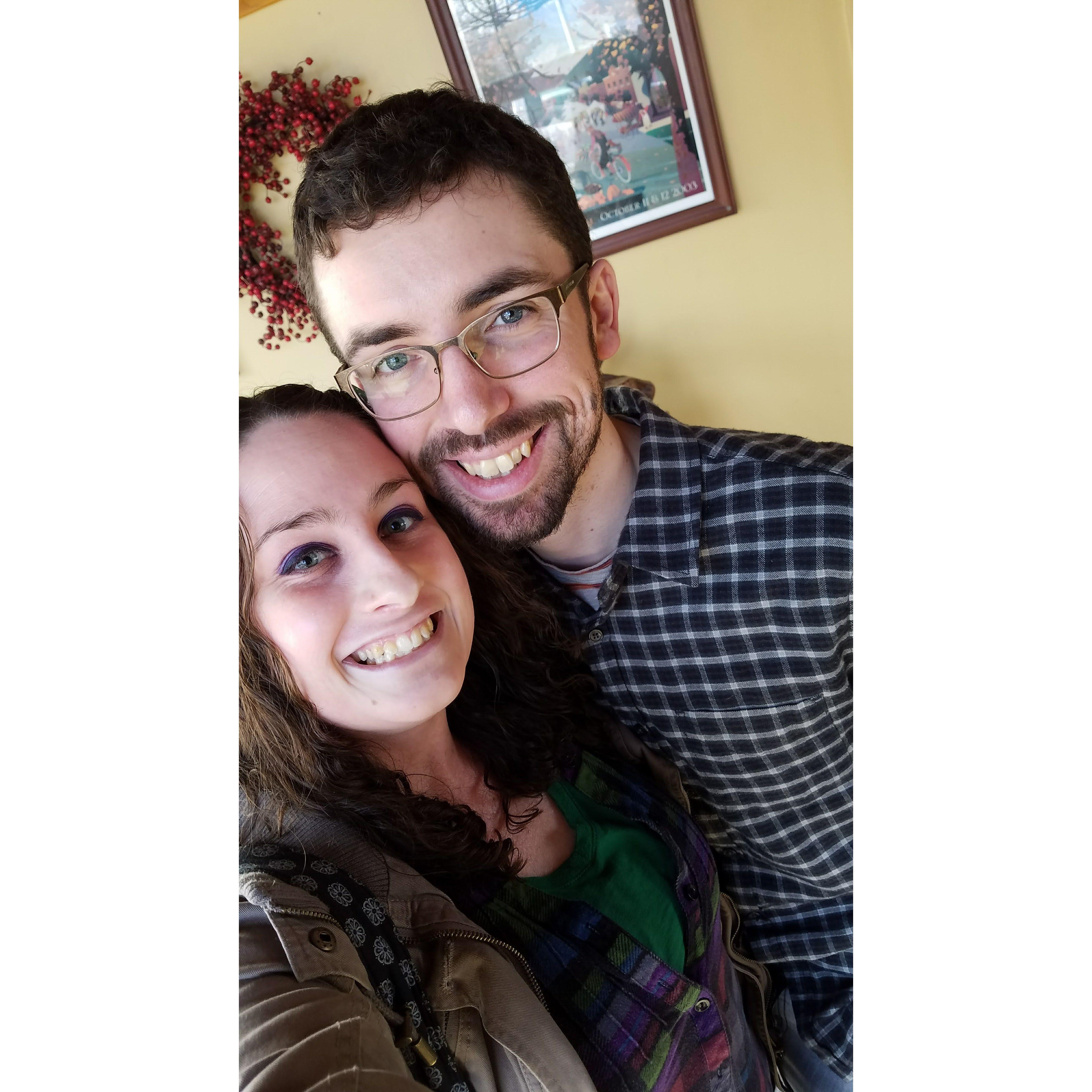 January 2017 - Forrest's short-lived facial hair attempt