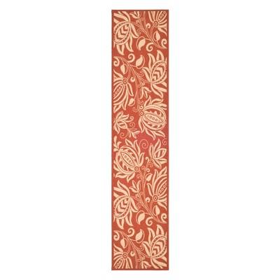 Gori Outdoor Rug Red/Natural - Safavieh