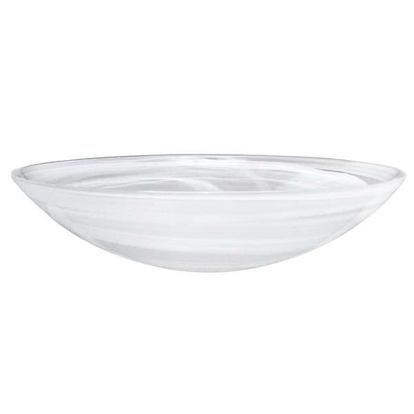 White Alabaster Serving Bowl