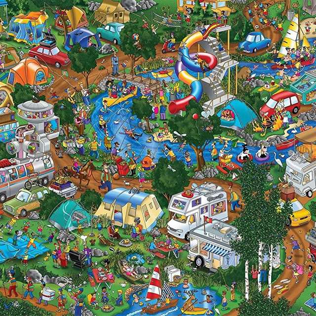 Springbok's 1000 Piece Jigsaw Puzzle Camping World - Made in USA