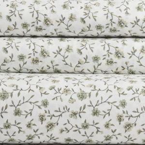 Classic Organic Percale Sheet Set in Green Florette