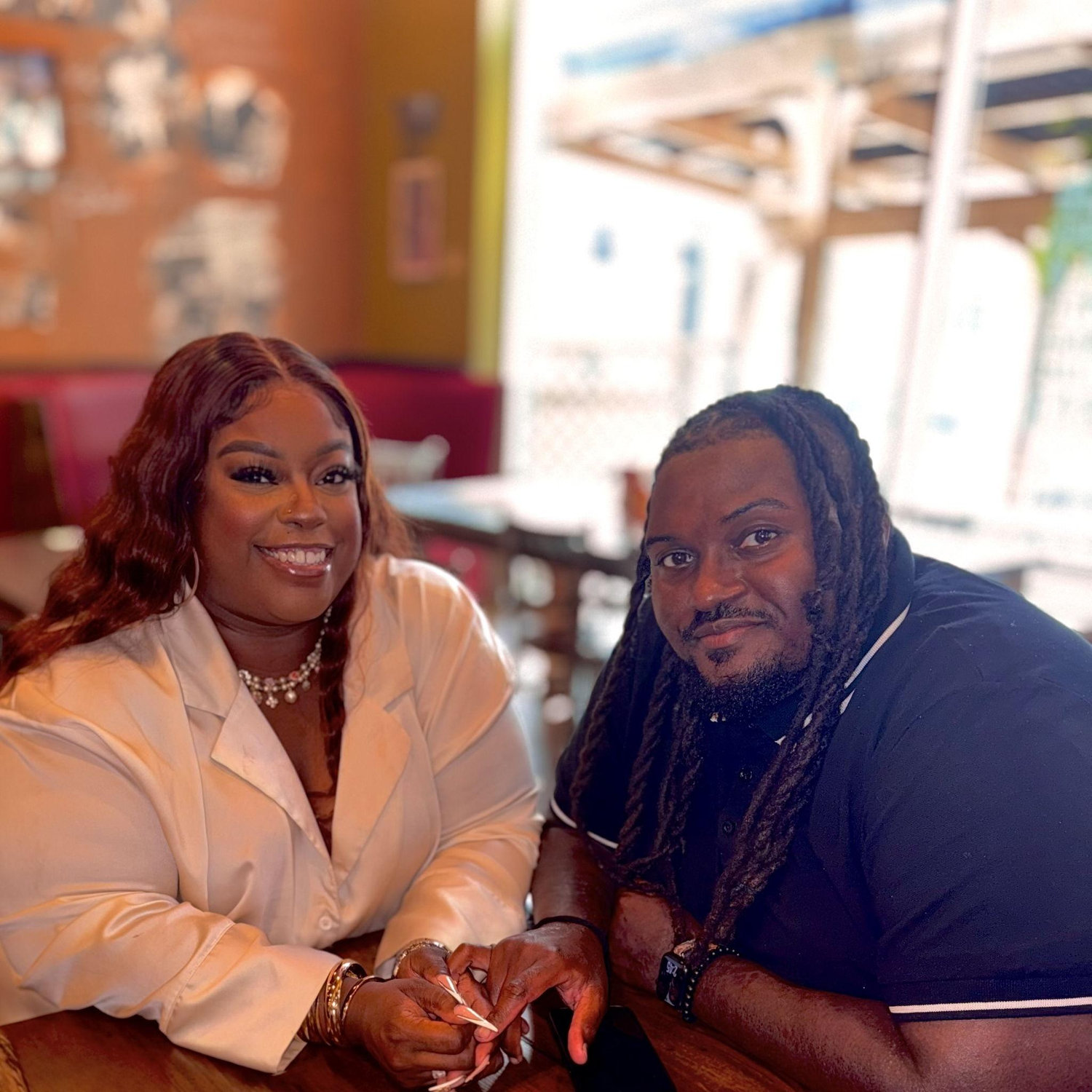 Our nephew's graduation lunch at Busboy's & Poets