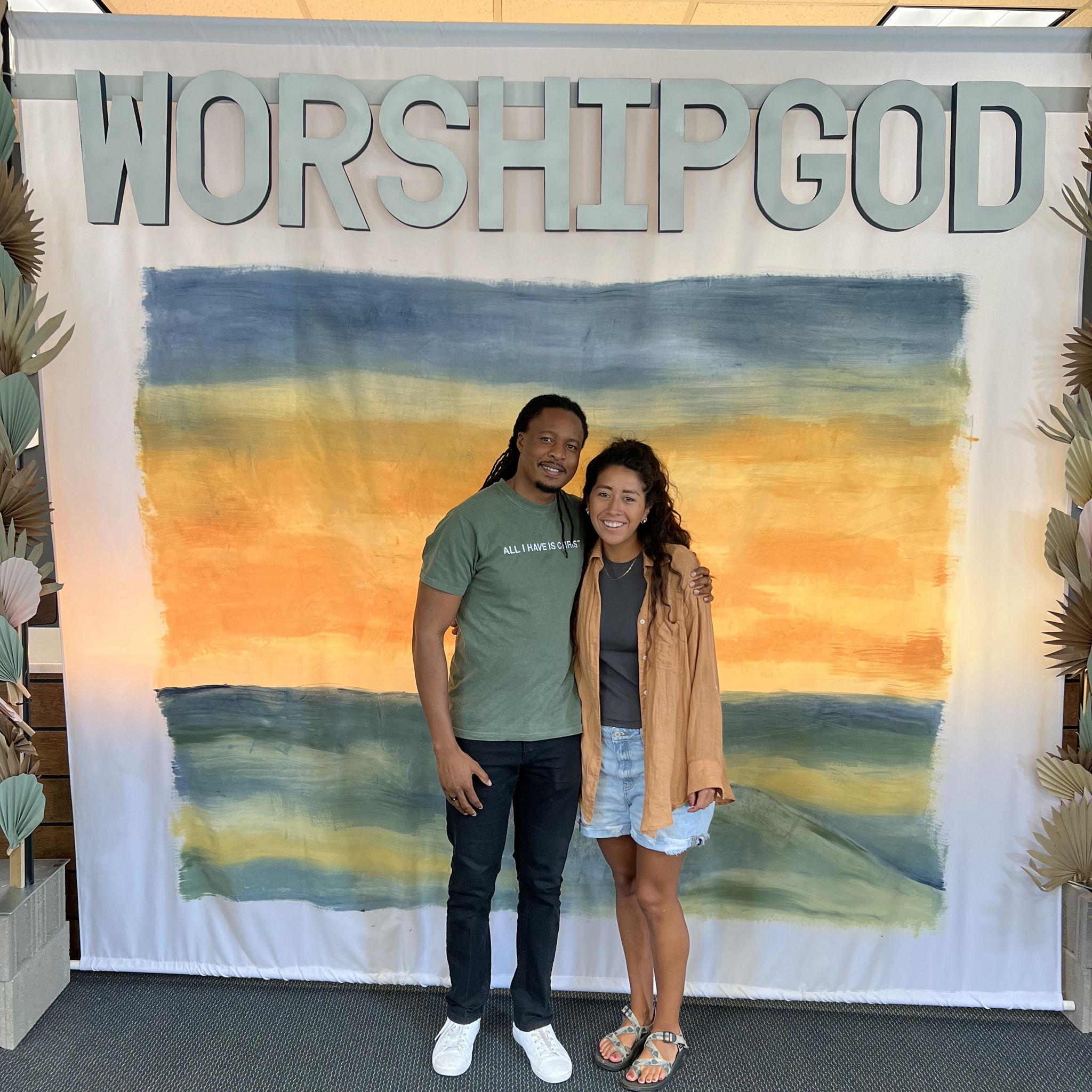 Volunteering at the Worship God Conference together