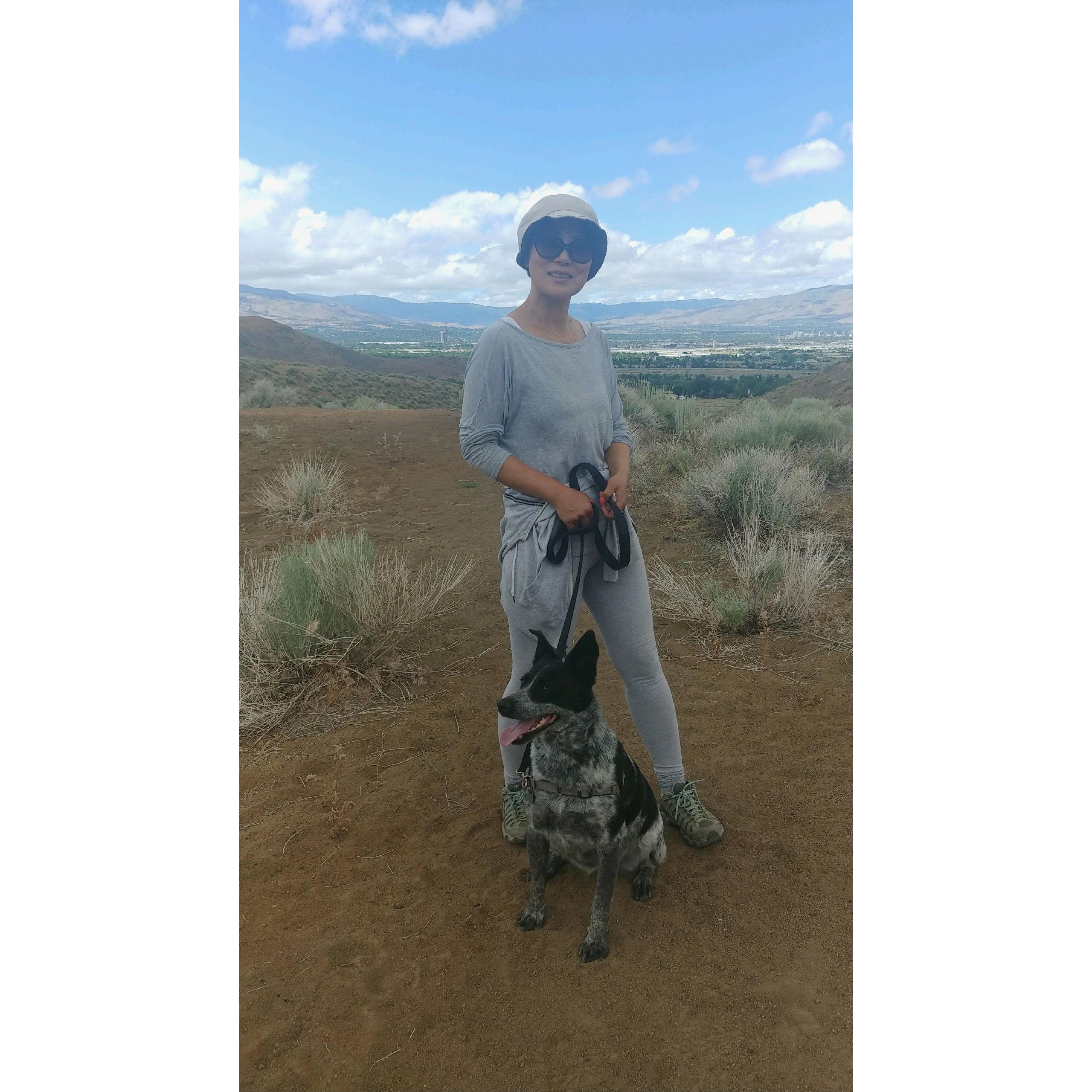 Hiking with Cookie Baby