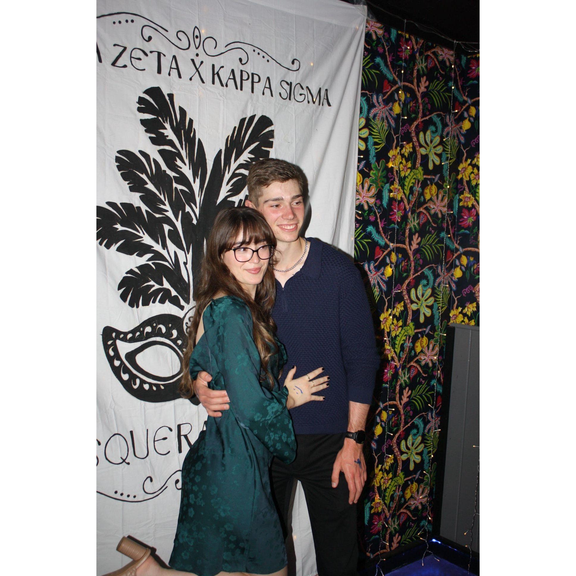 This was the first social we went to, it was masquerade themed!