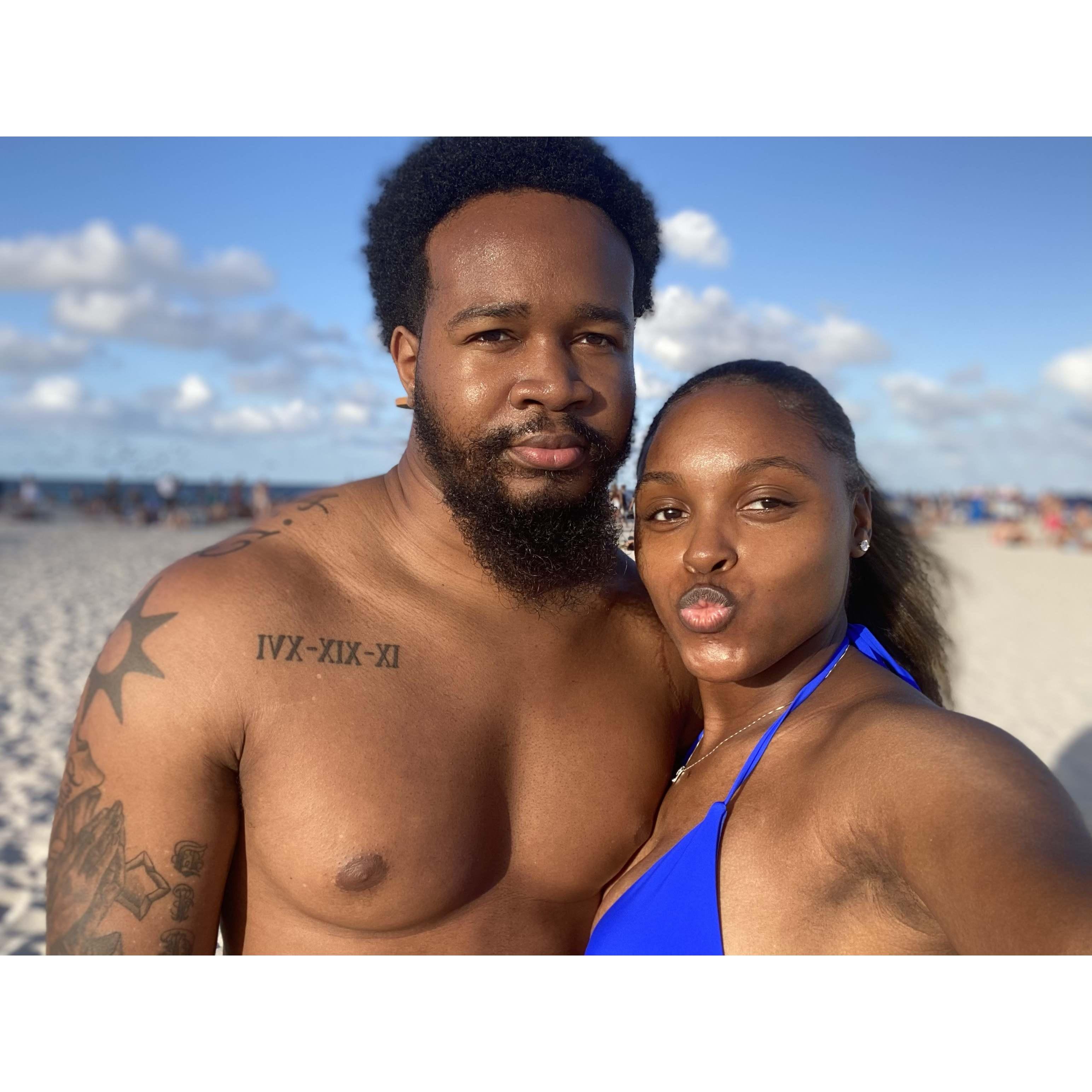Miami Beach Day with Bae!