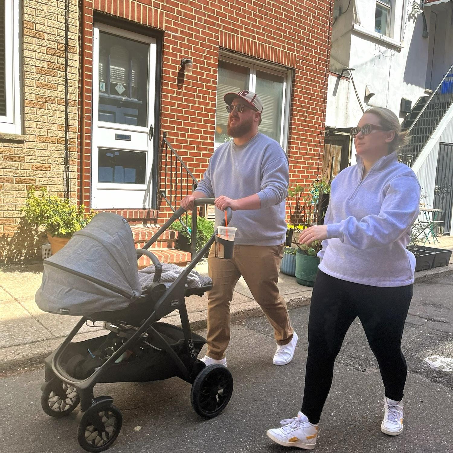 First time leaving the house with Ozzie.
March 2024.