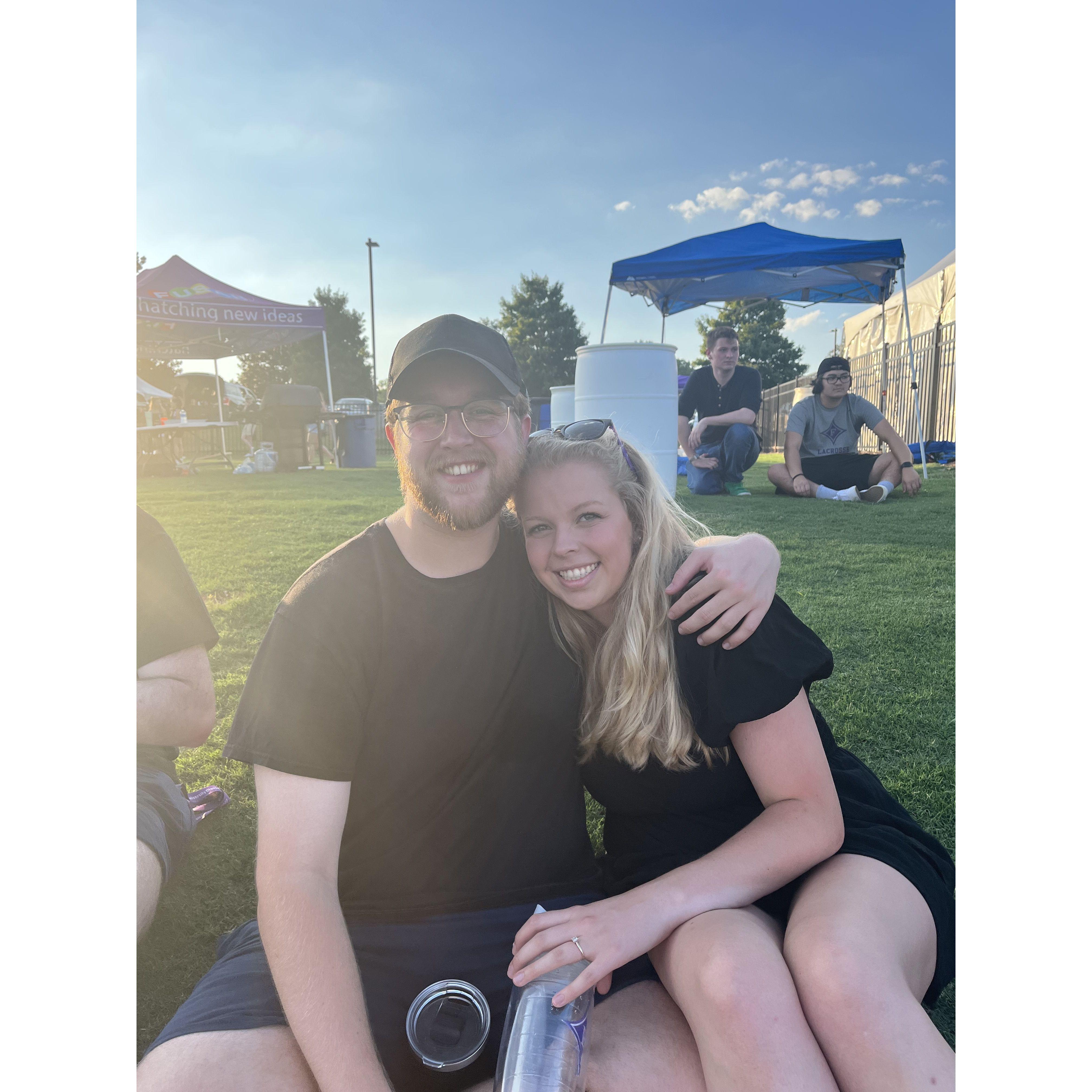 During a Furman football game in 2022