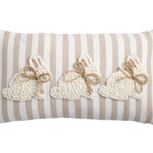 Lumbar White Easter Pillow
