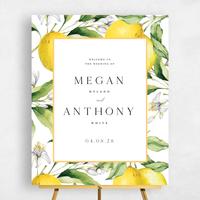 White Wedding Sign - Praga Portrait