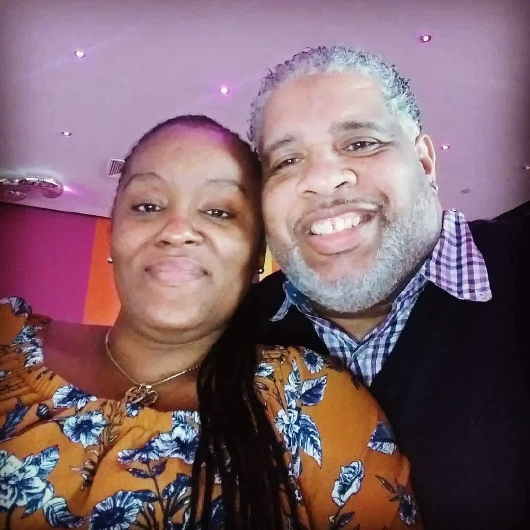 One of our many date nights enjoying some comedy and celebrating her birthday.