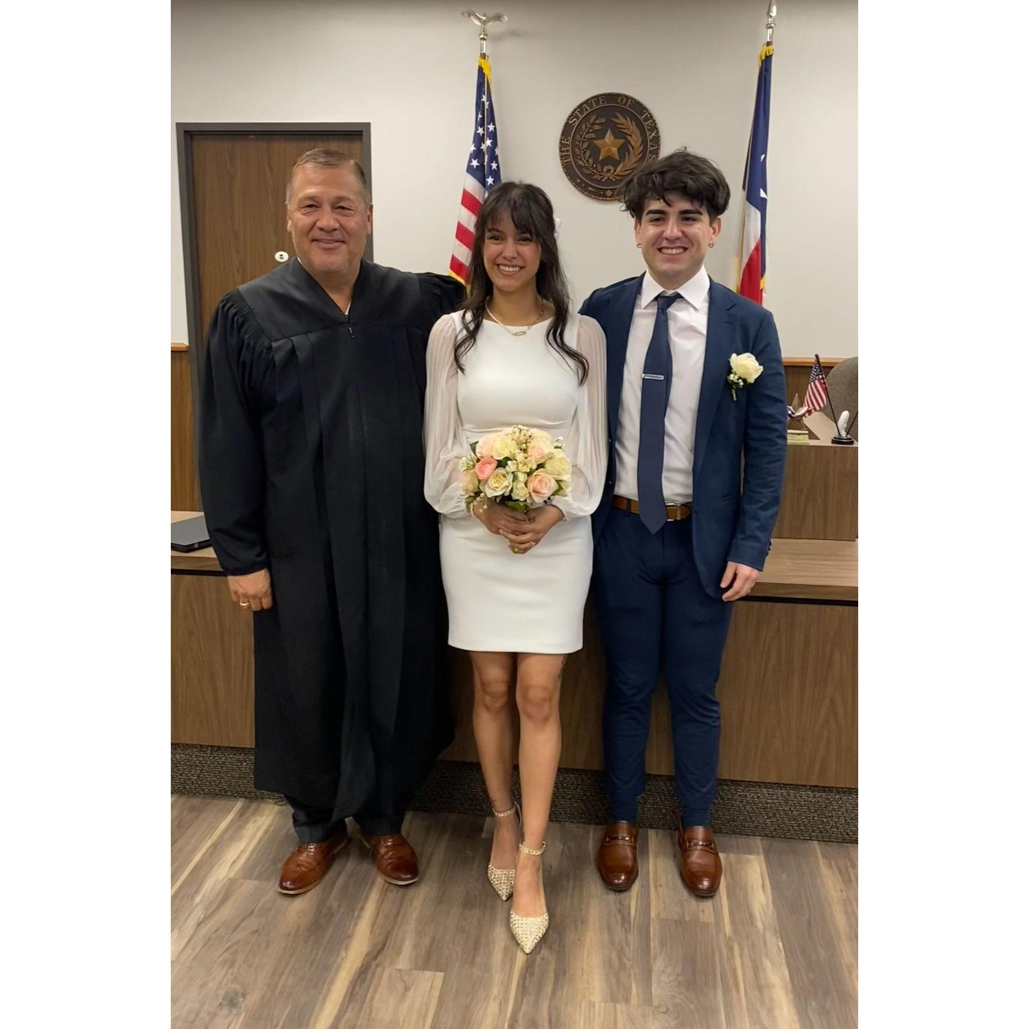 with the judge