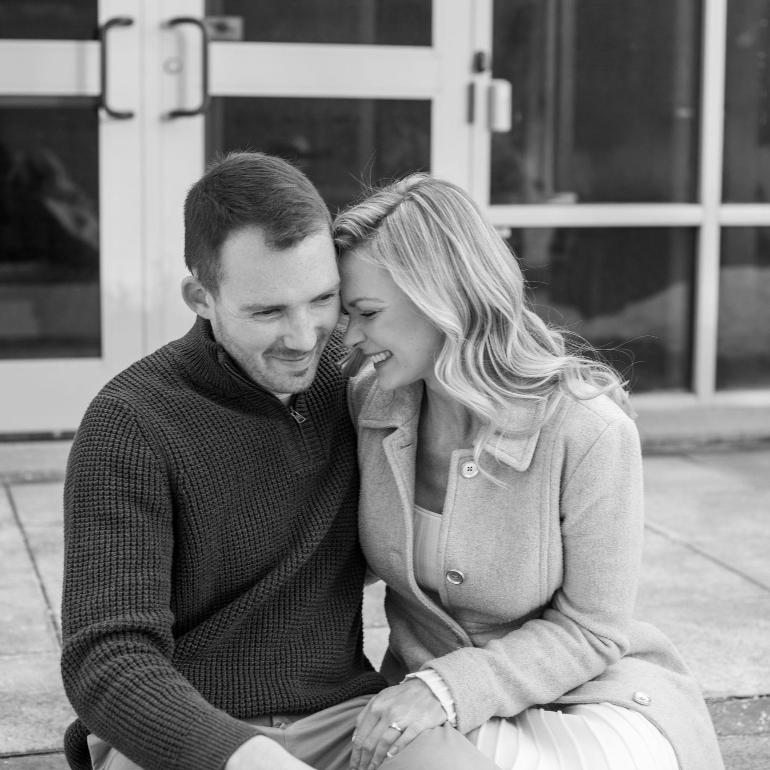 Silly laughs during our engagement photoshoot.