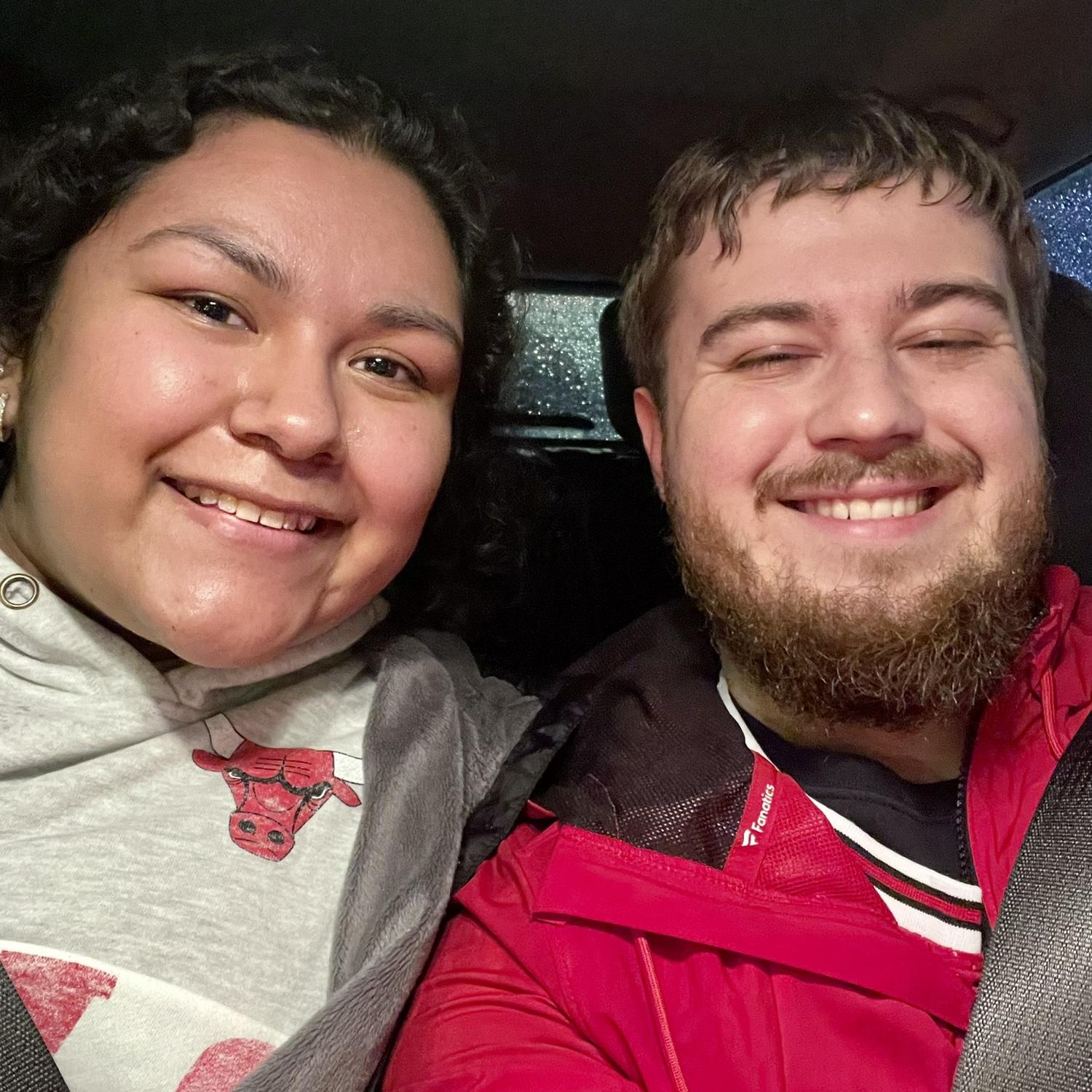 We started our Valentine tradition and also took our first picture.