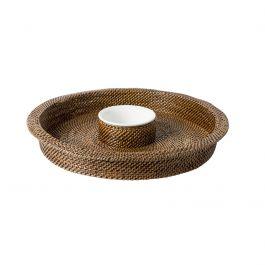 Rattan Round Chip&Dip