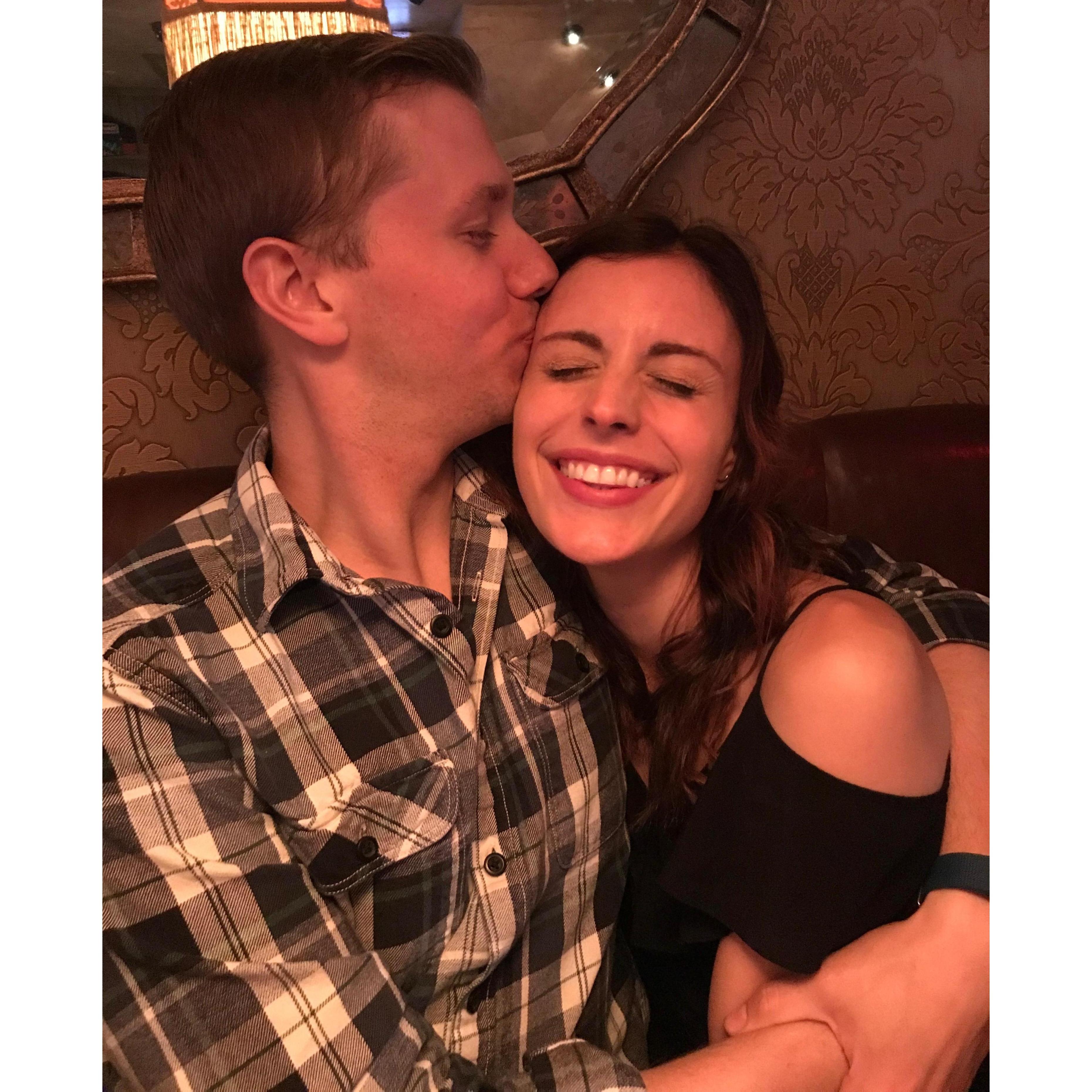 In 2018 we decided to take the plunge and move out of NYC. Here we are squeezing one another through our last night of living in the city.
