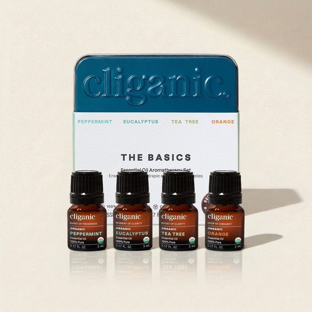 Cliganic Organic Aromatherapy Set, Top 4