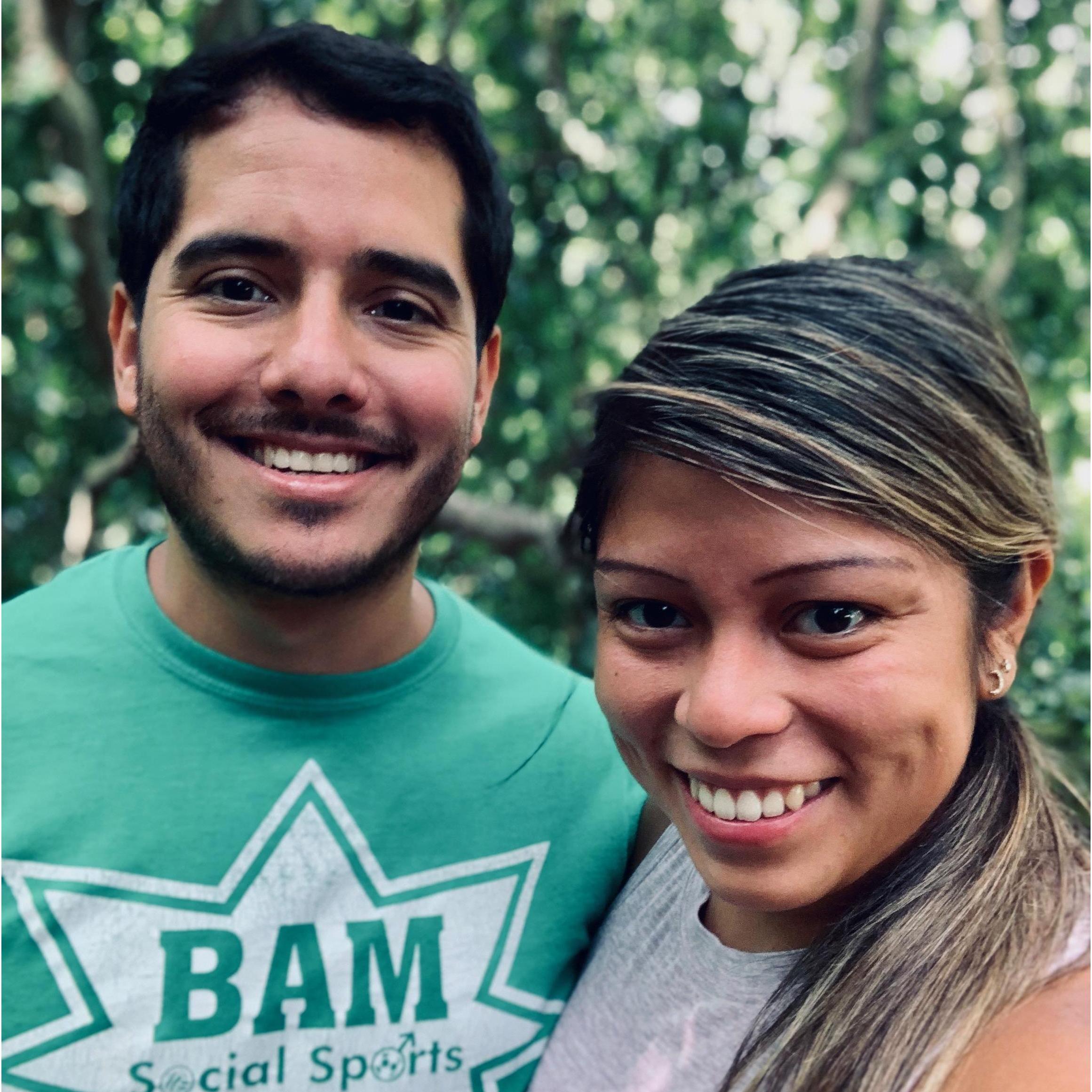 We enjoy going on hikes together.