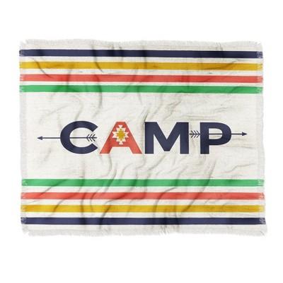 60"X50" Zoe Wodarz Bonfire Throw Blanket Black - Deny Designs