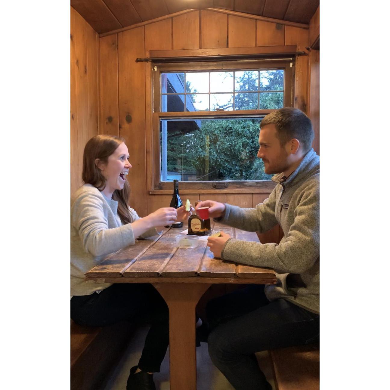 Tequila shots the night we closed on our house! March, 2021