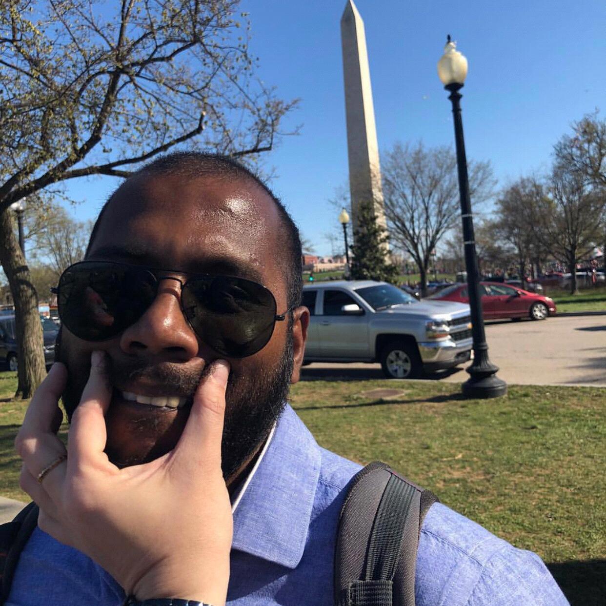 Trying to get him to smile is such a chore sometimes. This was our first visit to DC together.